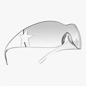 Silver Star Visor Sunglasses